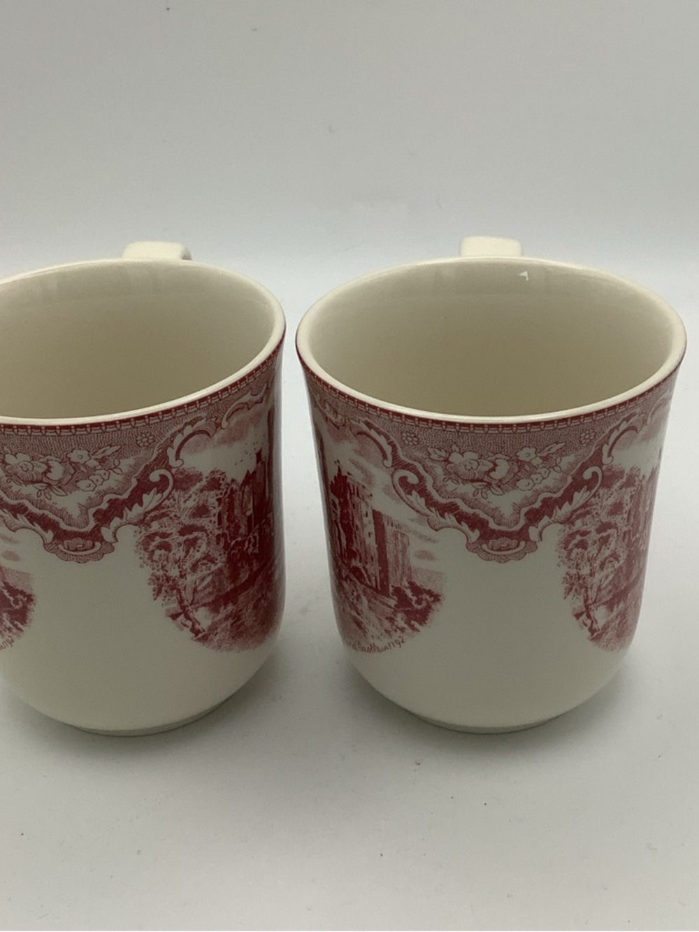 Two Johnson Bros England Mugs Featuring Raglan Castle Pattern - Picture 4 of 8